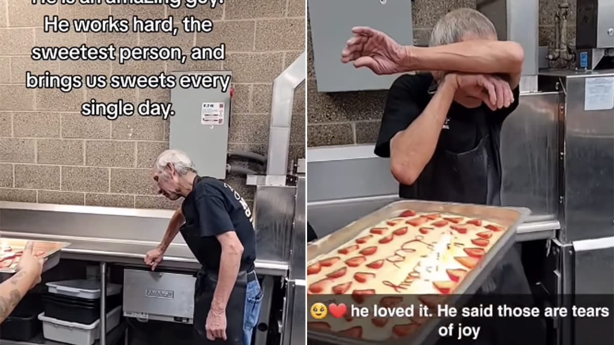 Viral Video: Elderly Man’s Reaction To Surprise Birthday Cake Has Internet In Tears
