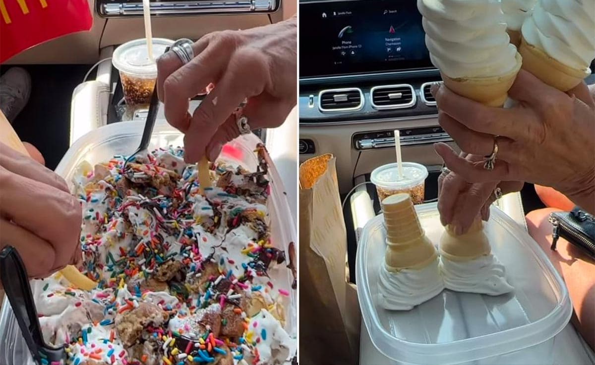 vipaio0o mcdonalds viral Viral Video Of Moms Making Dessert Tub With McDonald's Clocks Over 124M Views
