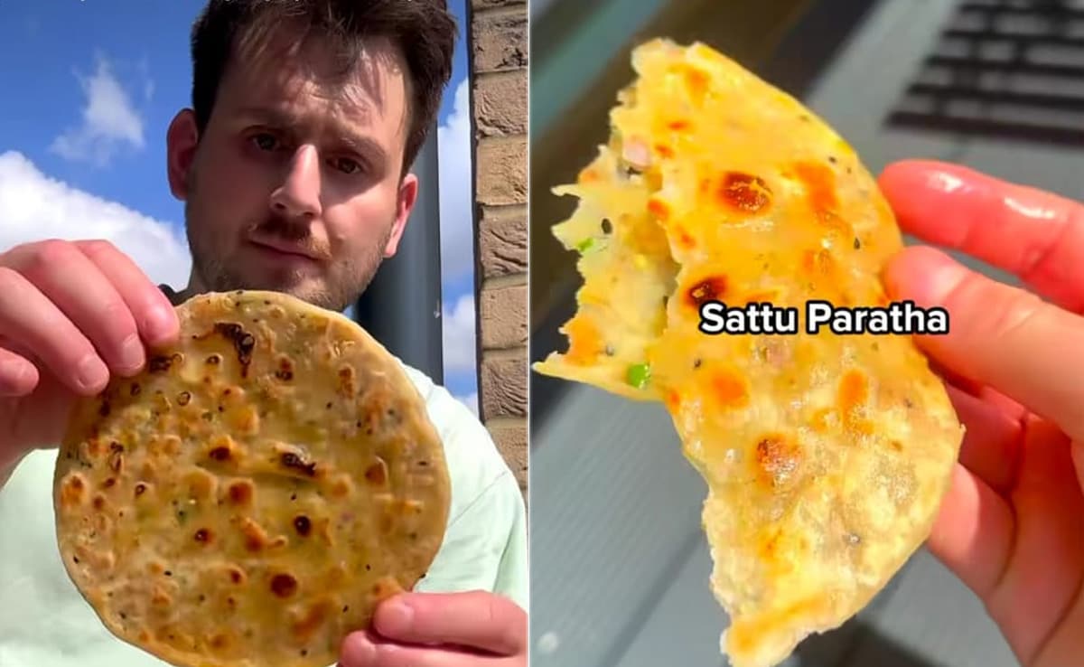 h7l2sf3o uk food vlogger and cook jake dryans viral sattu paratha Watch: UK Food Vlogger Makes Sattu Paratha From Scratch, Video Gets More Than 19M Views