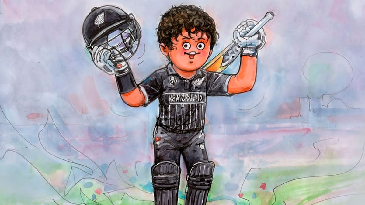 2cfhugf amul celebrates world cup feat of rachin Amul Paid Tribute To This New Zealand Batsman - Here's Why